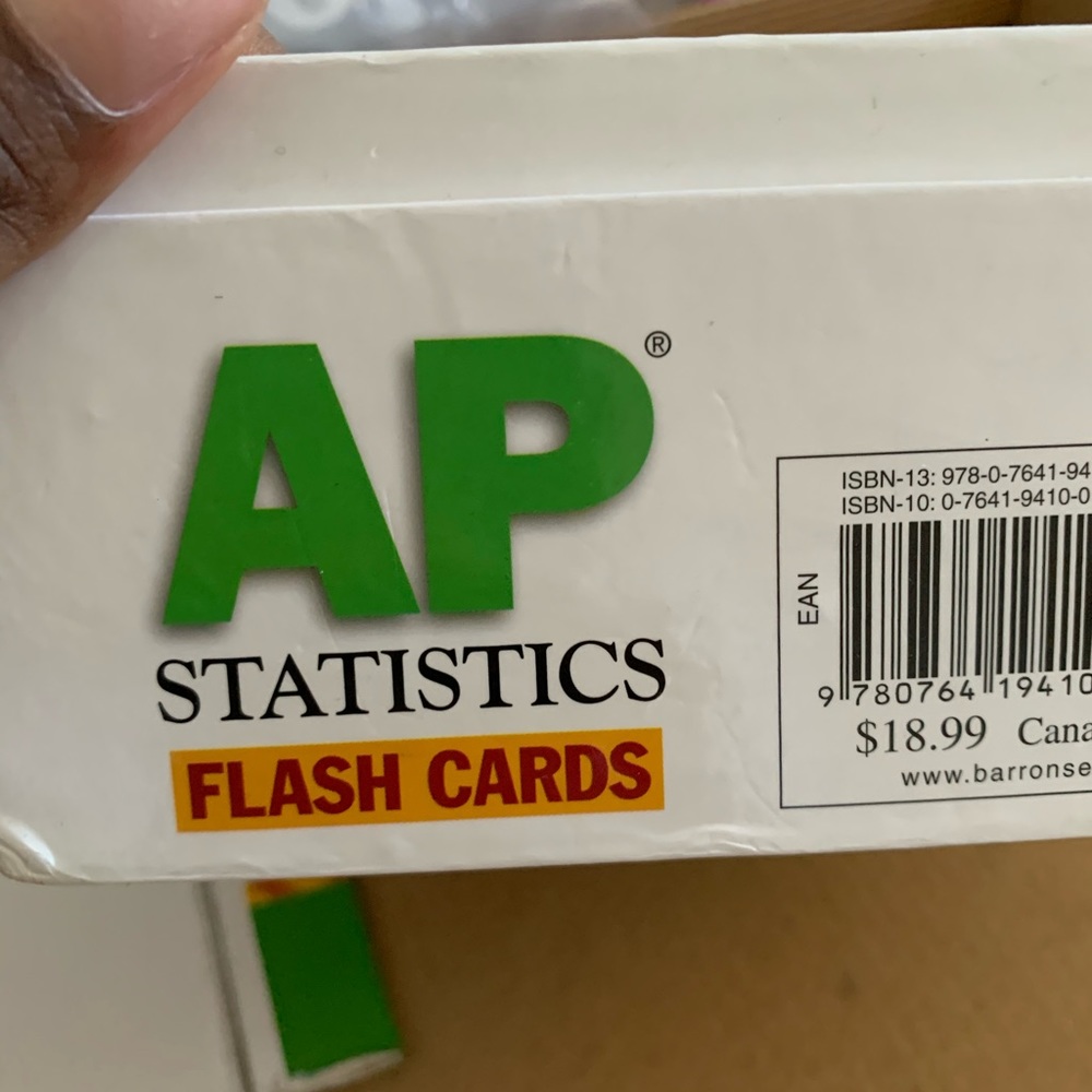 AP Stats Flash Cards - Picture 4 of 4